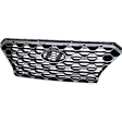 Grille Assembly, Painted Black Shell with Textured Dark Gray Insert, CAPA CERTIFIED