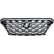 Grille Assembly, Painted Black Shell with Textured Dark Gray Insert, CAPA CERTIFIED