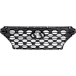 Grille Assembly, Painted Black Shell with Textured Dark Gray Insert, CAPA CERTIFIED