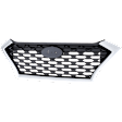 Grille Assembly, Chrome Shell with Painted Black Insert