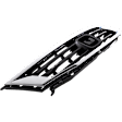 Grille Shell and Insert, Chrome Shell with Black Insert