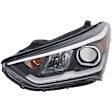 Driver Side Headlight, with Bulb, Halogen, Clear Lens, 6 Cyl., 3.3L Engine, CAPA CERTIFIED
