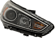Passenger Side Headlight, with Bulb, Halogen, Clear Lens, CAPA Certified