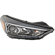Passenger Side Headlight, with Bulb, Halogen, Clear Lens, CAPA Certified
