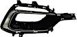 Front, Passenger Side Fog Light Trim, Black