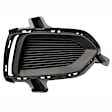 Front, Passenger Side Fog Light Cover, Black