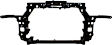 Radiator Support Assembly, 1.5L, 4Cyl, CAPA Certified
