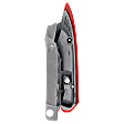 Driver Side, Upper Tail Light, With bulb(s), Halogen, Clear and Red Lens CAPA CERTIFIED