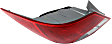 Driver Side Tail Light, with Bulb, Halogen, Clear and Red Lens, CAPA CERTIFIED
