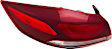 Driver Side, Outer Tail Light, with Bulb, Halogen, Clear Lens, CAPA CERTIFIED