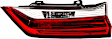 Passenger Side, Inner Tail Light, with Bulb, LED, Clear and Red Lens, CAPA CERTIFIED