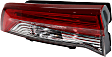 Driver Side, Inner Tail Light, with Bulb, LED, Clear and Red Lens, CAPA CERTIFIED