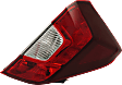 Passenger Side, Outer Tail Light, with Bulb, Halogen, Clear and Red Lens, 4 Cyl., 1.5L Engine, CAPA CERTIFIED
