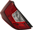 Driver Side, Outer Tail Light, with Bulb, Halogen, Clear and Red Lens, 4 Cyl., 1.5L Engine, CAPA CERTIFIED