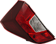 Driver Side, Outer Tail Light, with Bulb, Halogen, Clear and Red Lens, 4 Cyl., 1.5L Engine, CAPA CERTIFIED
