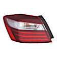 Driver Side, Outer Halogen Tail Light, With bulb(s), OE Replacement, CAPA Certified