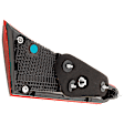 Passenger Side, Inner Tail Light, With bulb(s), Halogen, Red Lens CAPA CERTIFIED
