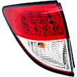 Driver Side, Outer Tail Light, With bulb(s), LED CAPA CERTIFIED