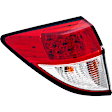 Driver Side, Outer Tail Light, With bulb(s), LED CAPA CERTIFIED