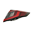 Passenger Side, Outer Tail Light, with Bulbs(s), LED, Mounts On Body, Hatchback, CAPA CERTIFIED