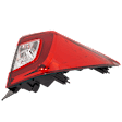 Passenger Side, Outer Tail Light, with Bulb, LED, Clear and Red Lens, CAPA CERTIFIED