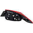 Driver Side Tail Light, with Bulb, Halogen, Clear and Red Lens, CAPA CERTIFIED