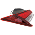 Driver Side, Outer Halogen Tail Light, With bulb(s), OE Comparable Finish, Sedan