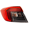 Driver Side, Outer Tail Light, with Bulb, LED, Sedan, Mounts On Body