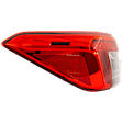 Driver Side, Outer Tail Light, with Bulb, LED, Sedan, Mounts On Body