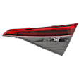 Passenger Side, Inner Tail Light, with Bulb, LED, Sedan, Mounts On Luggage Lid