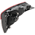 Passenger Side, Inner Tail Light, with Bulb, LED, Sedan, Mounts On Luggage Lid