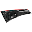 Passenger Side, Inner Tail Light, with Bulb, LED, Sedan, Mounts On Luggage Lid