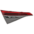 Driver Side, Inner Tail Light, with Bulb, LED, Sedan, Mounts On Luggage Lid