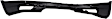 Rear, Lower Textured Bumper Cover, CAPA Certified