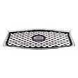 Grille Assembly, Chrome Shell with Painted Dark Gray Insert, CAPA CERTIFIED