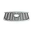 Luxe Grille Chrome Shell with Painted Gray Insert CAPA Certified