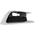 Front, Passenger Side Fog Light Trim, Textured Black