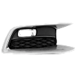 Front, Passenger Side Fog Light Trim, Textured Black