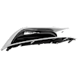 Front, Passenger Side Fog Light Trim, Textured Black