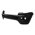 Front, Upper Primed Bumper Cover, Without Parking Aid Sensor Holes, CAPA CERTIFIED