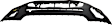 Front, Upper Primed Bumper Cover, CAPA Certified