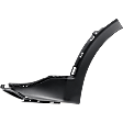 Front, Driver Side Bumper Trim, Textured Black