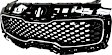 Upper Grille Assembly, Painted Black Shell and Insert, CAPA CERTIFIED