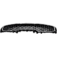 Upper Grille Assembly, Black Shell and Insert, CAPA CERTIFIED