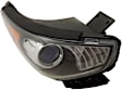 Passenger Side Headlight, with Bulb, Halogen, Clear Lens, 4 Cyl., 1.6L Engine, CAPA CERTIFIED