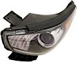 Driver Side Headlight, with Bulb, Halogen, Clear Lens, 4 Cyl., 1.6L Engine, CAPA CERTIFIED