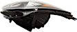 Driver Side Headlight, with Bulb, Halogen, Clear Lens, 4 Cyl., 1.6L Engine, CAPA CERTIFIED