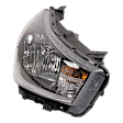 Passenger Side Headlight, with Bulb, Halogen, Clear Lens, CAPA Certified