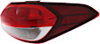 2017 Kia Forte EX 4 Cyl 2.0L - Passenger Side, Outer Halogen Tail Light, With bulb(s), Mounts on Body, OE Replacement, CAPA Certified