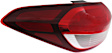 Driver Side, Outer Tail Light, With bulb(s), Halogen, Clear and Red Lens, CAPA CERTIFIED